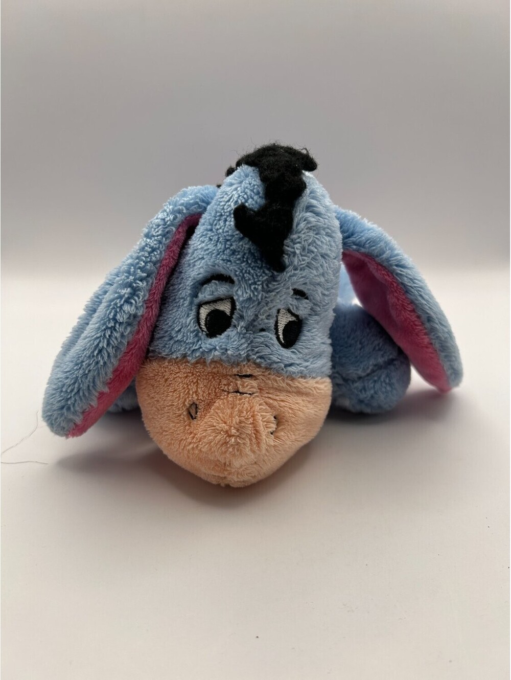 Disney Eeyore Plush Blue Floppy Bean Bag Pellet Filled Embroidered 9in Vintage!!